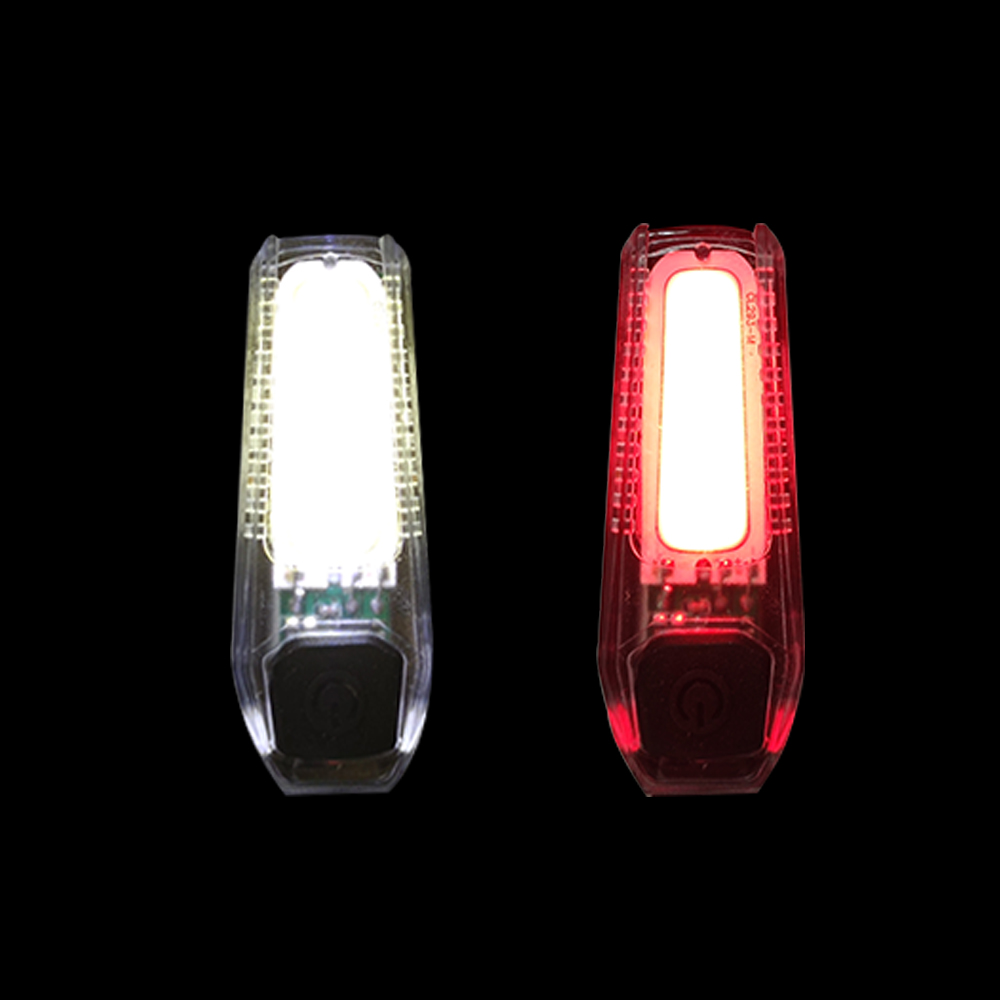 LUZ BICOLOR LED FORCE CMP533 PARA BICICLETA BLANCO/ROJO - 3