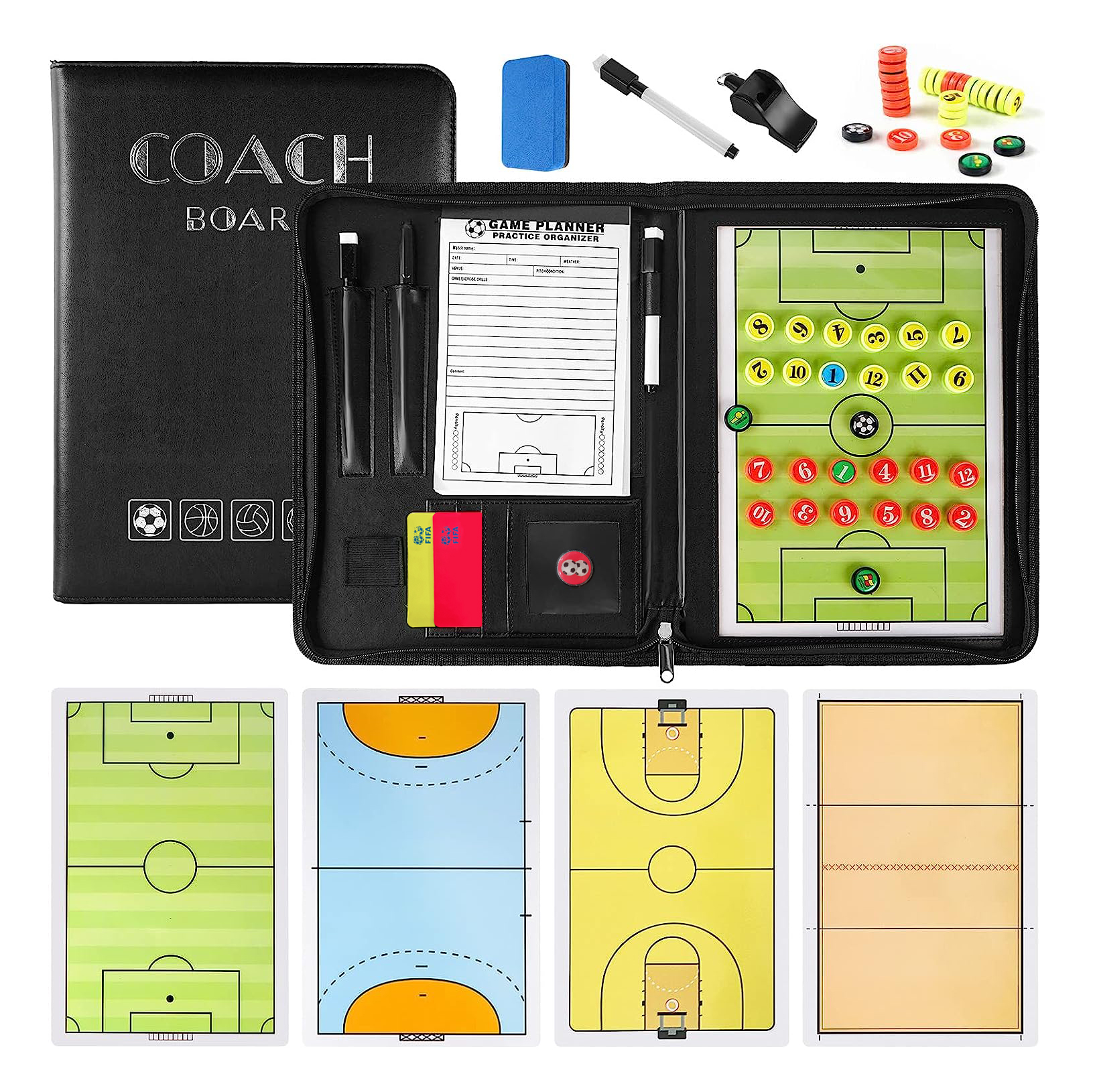 TABLERO ENTRENADOR FORCE PARA FÚTBOL HÁNDBOL BÁSQUETBOL Y VÓLEIBOL - 2