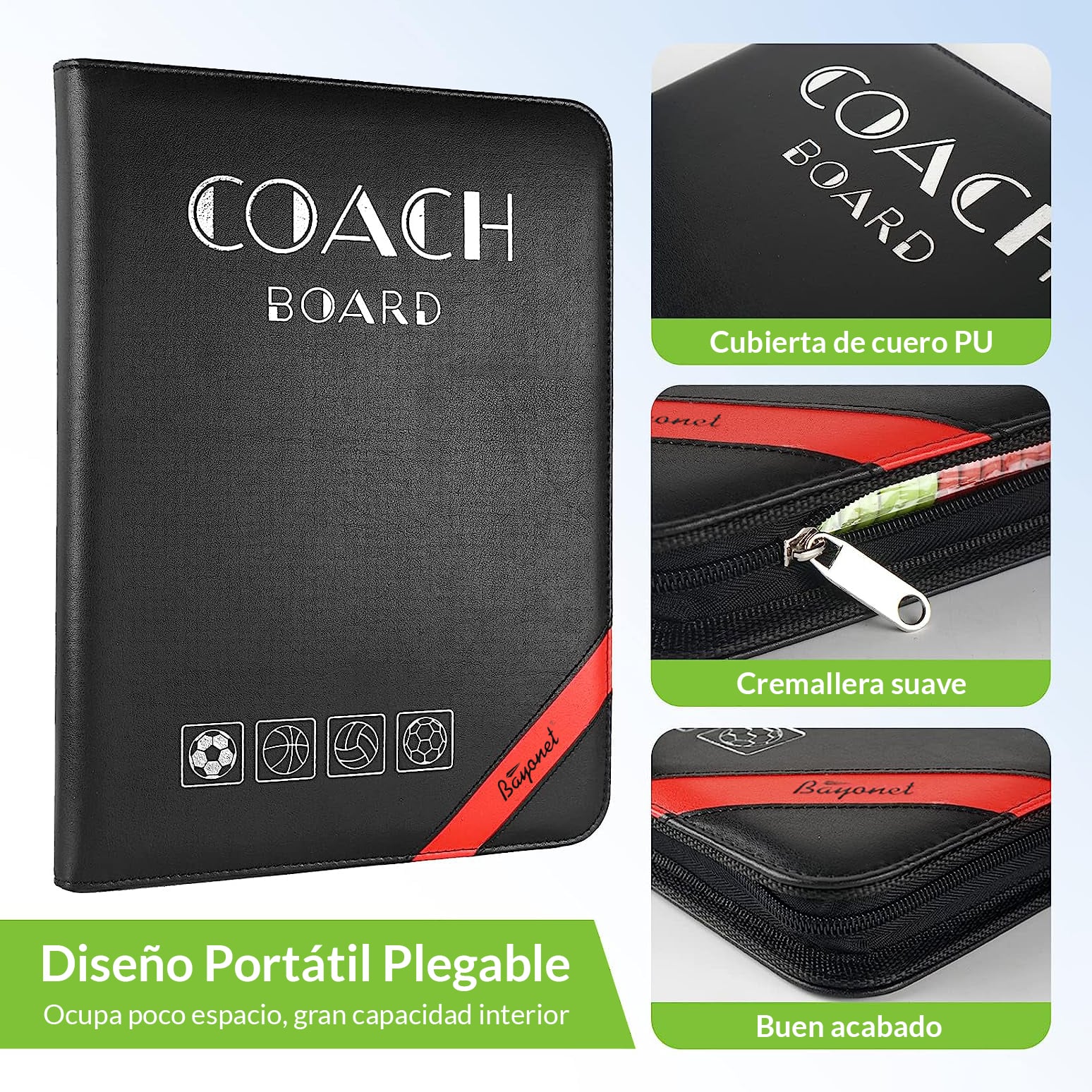 TABLERO ENTRENADOR FORCE PARA FÚTBOL HÁNDBOL BÁSQUETBOL Y VÓLEIBOL - 5
