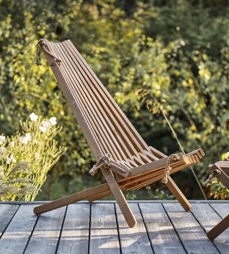 SILLA FORCE KENTUCKY FINLANDESA FRESNO CASTAÑO ACEITADO REPOSERA TERRAZA - 4