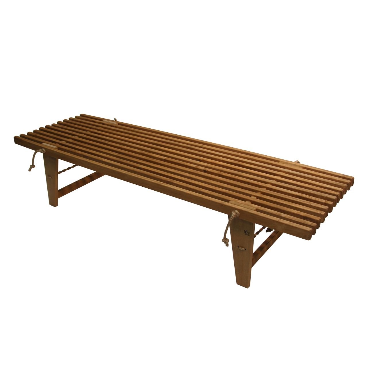 BANCA FORCE DAYBED FINLANDESA 1.90 M MADERA ABEDUL CASTAÑO CLARO ACEITADO USO INTERIOR Y EXTERIOR - 1