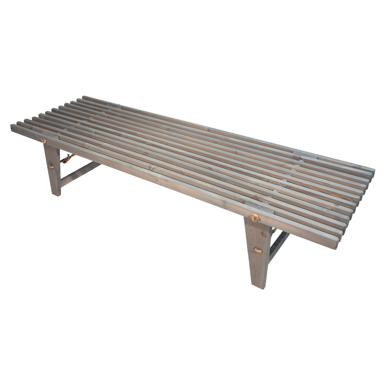 BANCA FORCE DAYBED FINLANDESA 1.90M MADERA PINO EUROPEO GRIS ACEITADO USO INTERIOR Y EXTERIOR - 1