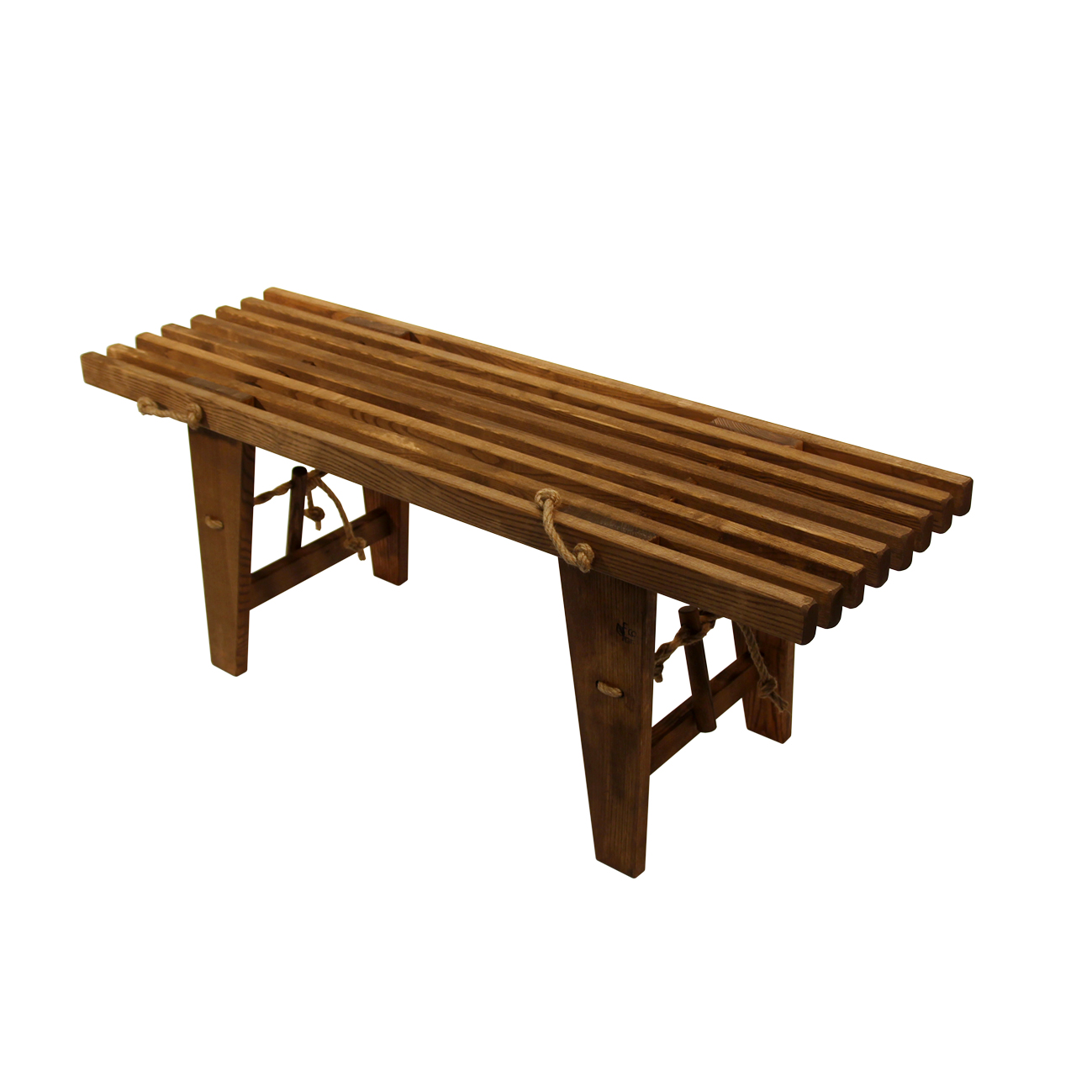 BANCA FORCE ECOBENCH 120 FINLANDESA 1.20 M MADERA FRESNO CASTAÑO ACEITADO USO INTERIOR Y EXTERIOR - 1