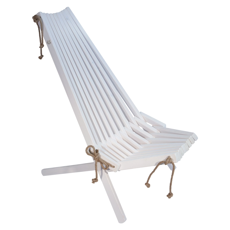 SILLA FORCE KENTUCKY FINLANDESA PINO SILVESTRE EUROPEO BLANCO ACEITADO REPOSERA TERRAZA - 1