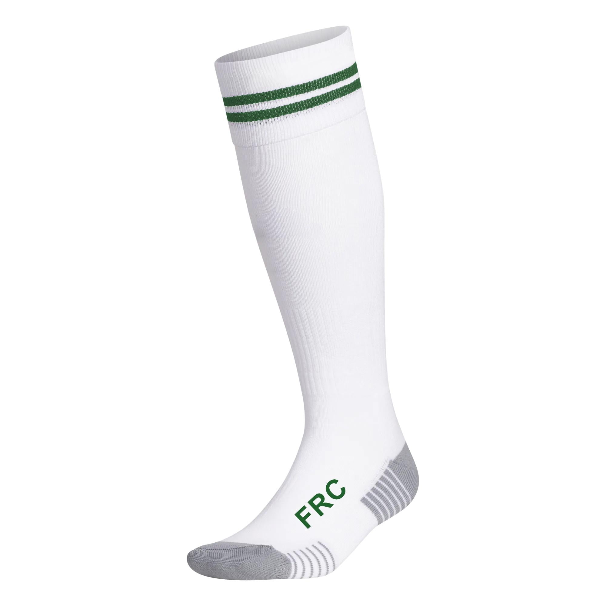 2 PARES MEDIAS DEPORTIVAS FUTBOL UNISEX FORCE BLANCAS CON LÍNEAS FRC INFANTIL - 1
