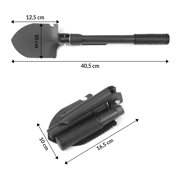PALA FORCE PLEGABLE TACTICA MULTIFUNCIONAL CAMPING PORTATIL - 2
