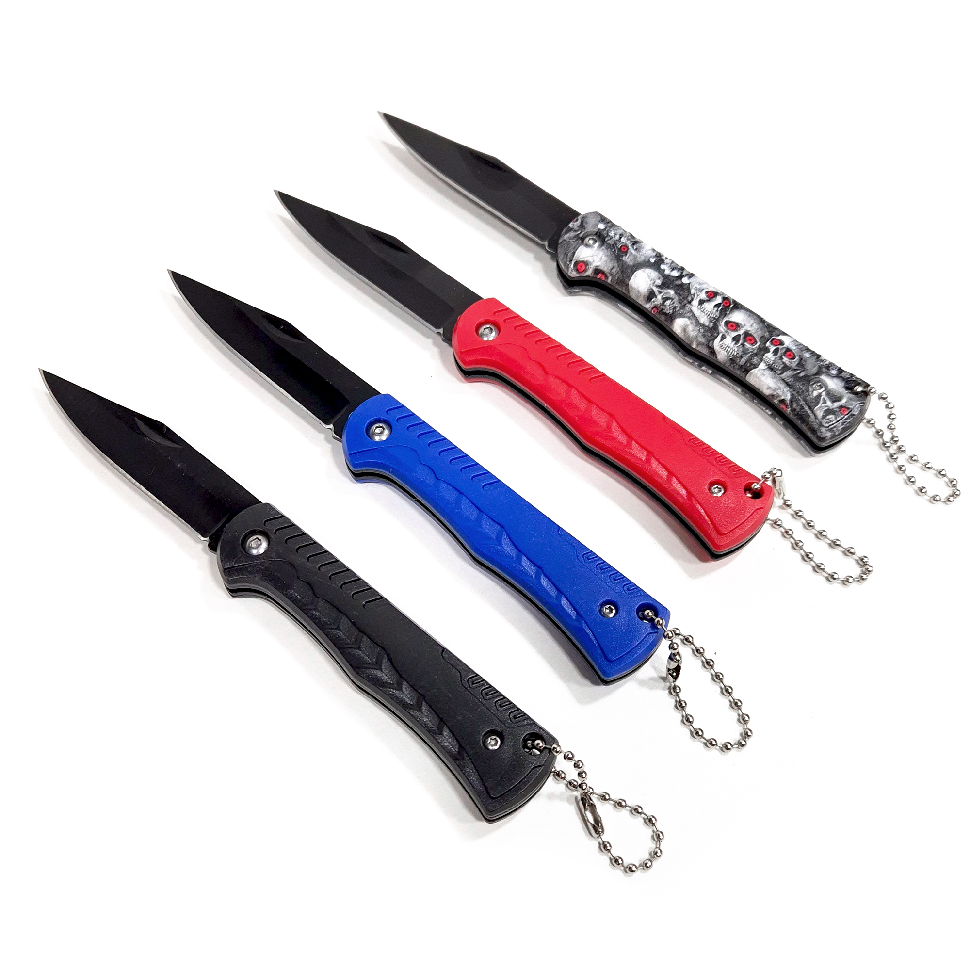 SET FORCE CUCHILLO NAVAJAS BOLSILLO PLEGABLE COLORES ACERO INOXIDABLE - 4