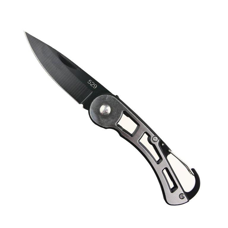 CUCHILLO FORCE SUPERVIVENCIA TÁCTICO MILITAR CON MOSQUETON ACERO INOXIDABLE - 1