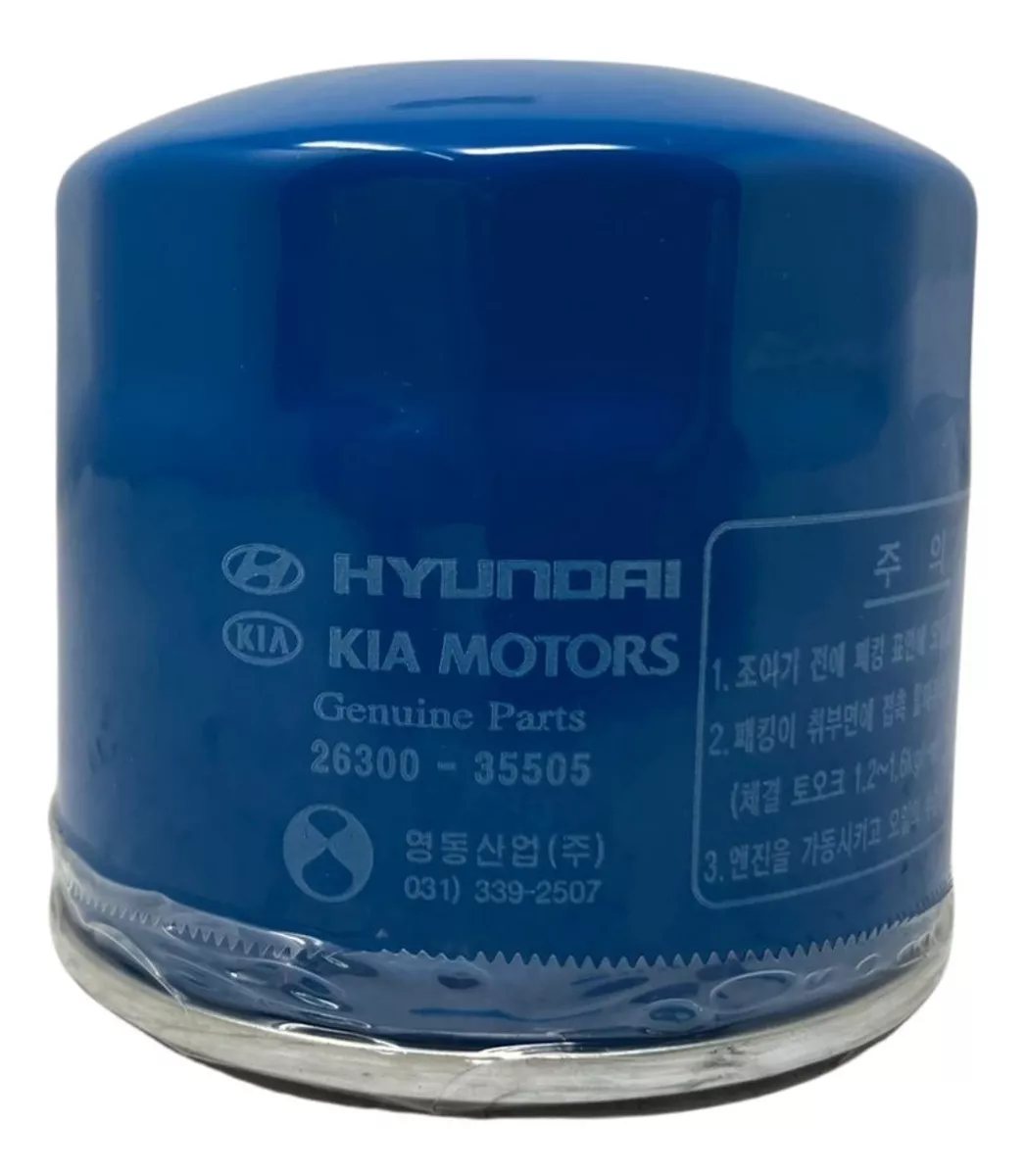 FILTRO DE ACEITE MOBIS W818/8 HYUNDAI - KIA GENUINO - 2