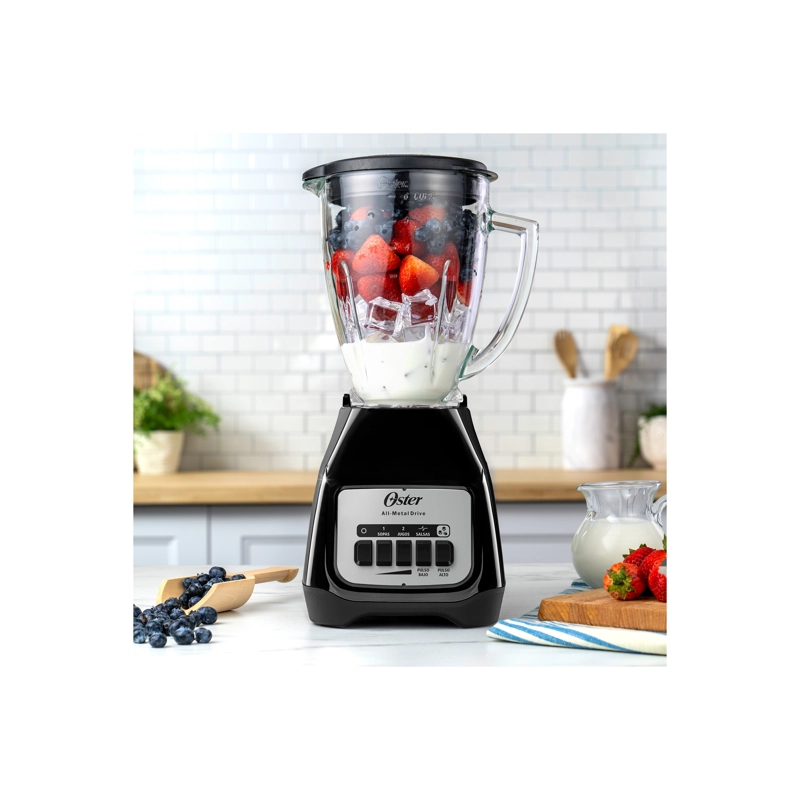 LICUADORA OSTER NEGRA TECLAS 550W 2 VEL BLSTKAG-BPB - 2