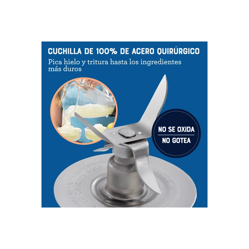 LICUADORA OSTER NEGRA TECLAS 550W 2 VEL BLSTKAG-BPB - 6