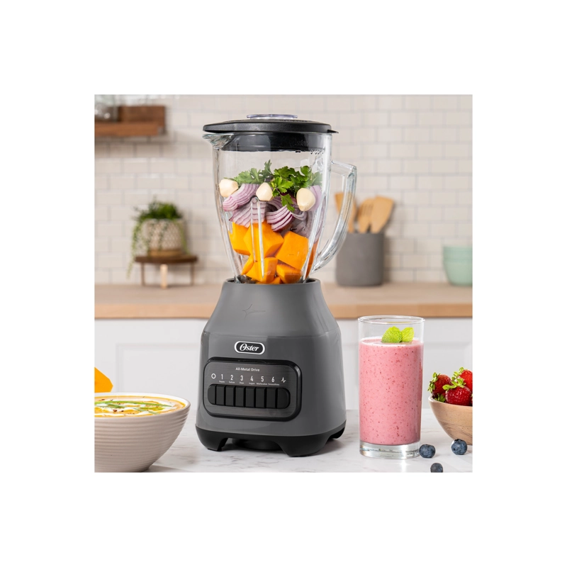 LICUADORA OSTER GRIS TECLAS 800W 6 VEL  BLSTPEG-GPB - 4
