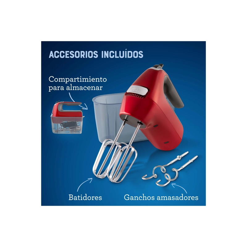 BATIDORA MANUAL OSTER ROJA 7 VEL 360R - 5