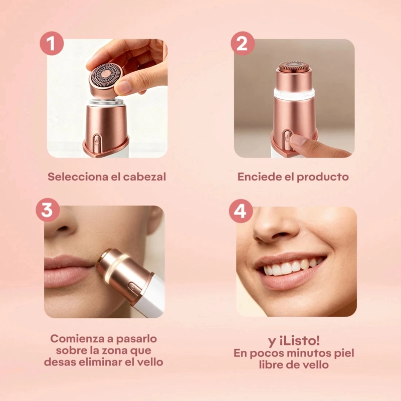 DEPILADORA DE VELLO FACIAL 2 EN 1 SPOTLESS - 6