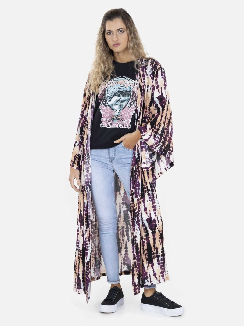 BLUSA WATERFALL KIMONO MUJER MULTICOLOR MAUI AND SONS - 4