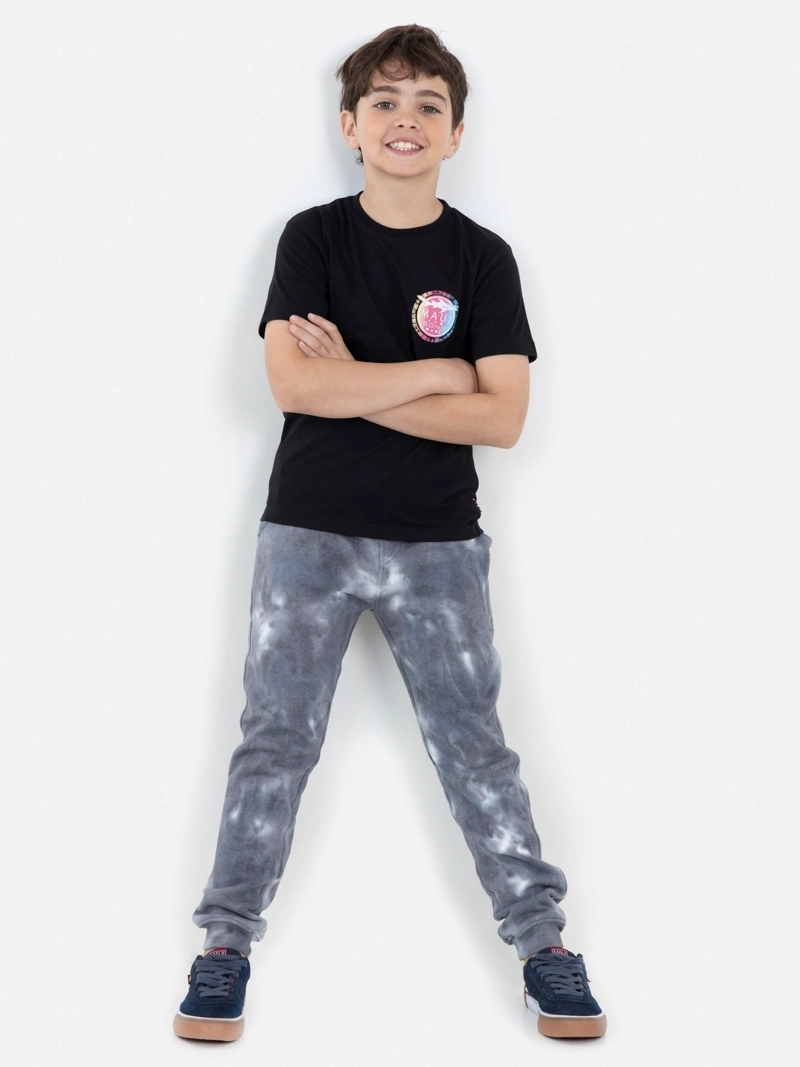 PANTALÓN ALGODÓN NIÑO MAUI & SONS GRIS CLARO JOGGER TD - 4