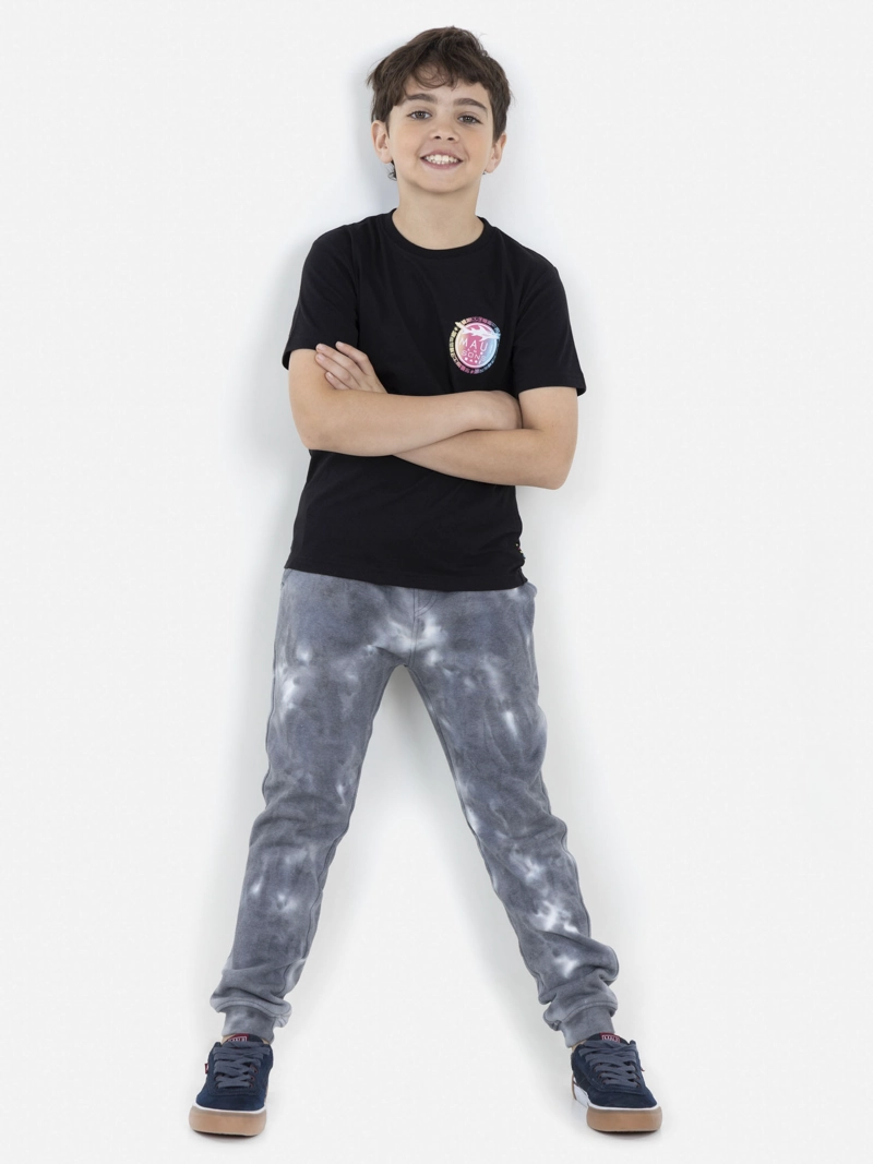 PANTALÓN ALGODÓN NIÑO MAUI & SONS GRIS CLARO JOGGER TD - 4