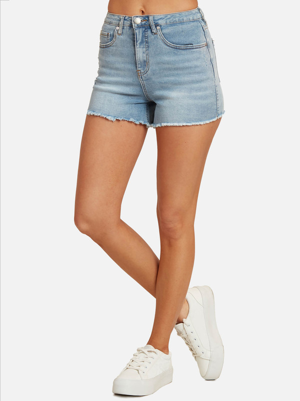 SHORT ALGODÓN REGULAR FIT MUJER MAUI & SONS AZUL RIPPLES - 1