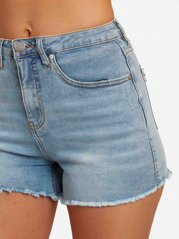 SHORT ALGODÓN REGULAR FIT MUJER MAUI & SONS AZUL RIPPLES - 3