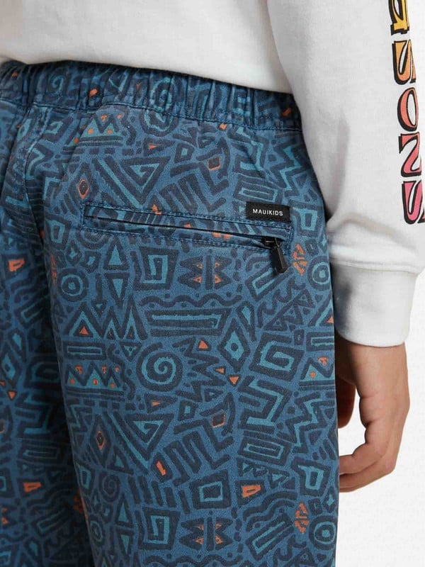 BERMUDA REGULAR FIT NIÑO MAUI & SONS MULTICOLOR 5B1006-KV JOGGER TRIBAL BLUE KIDS - 3