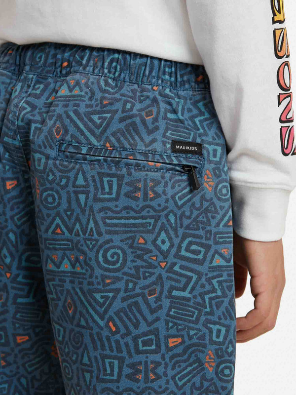 BERMUDA REGULAR FIT NIÑO MAUI & SONS MULTICOLOR 5B1006-KV JOGGER TRIBAL BLUE KIDS - 3