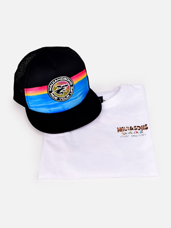 PACK MANGA CORTA UNISEX MAUI & SONS 5AV1752-KV POLERA JOCKEY INFANTIL BLANCO - 4