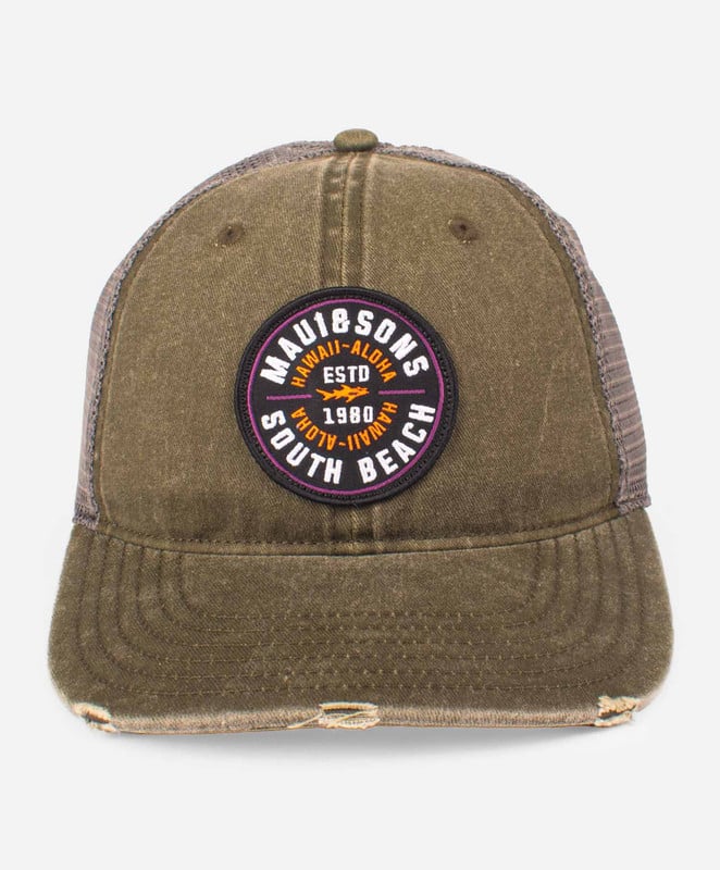 JOCKEY MAUI & SONS 5AJ1878 VERDE SOUTH BEACH ACID TRUCKER HOMBRE MAUI AND SONS - 3
