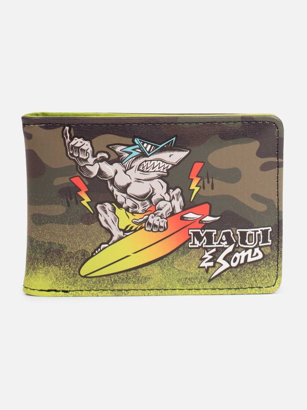 BILLETERA SHARK CAMO SURF MULTICOLOR NIÑO MAUI AND SONS - 1