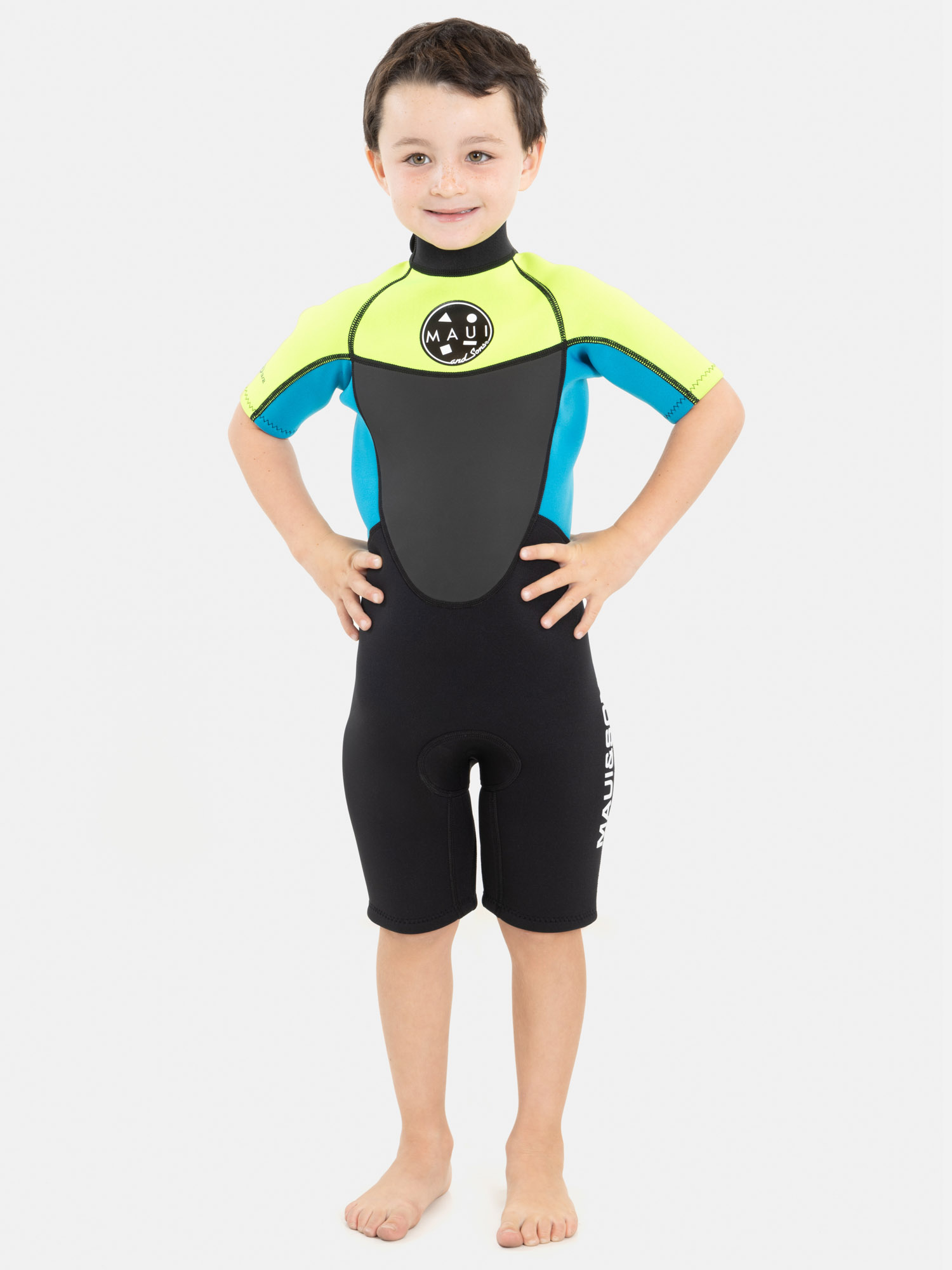 TRAJE AGUA LYRA AMARILLO INFANTIL NIÑO MAUI AND SONS - 1