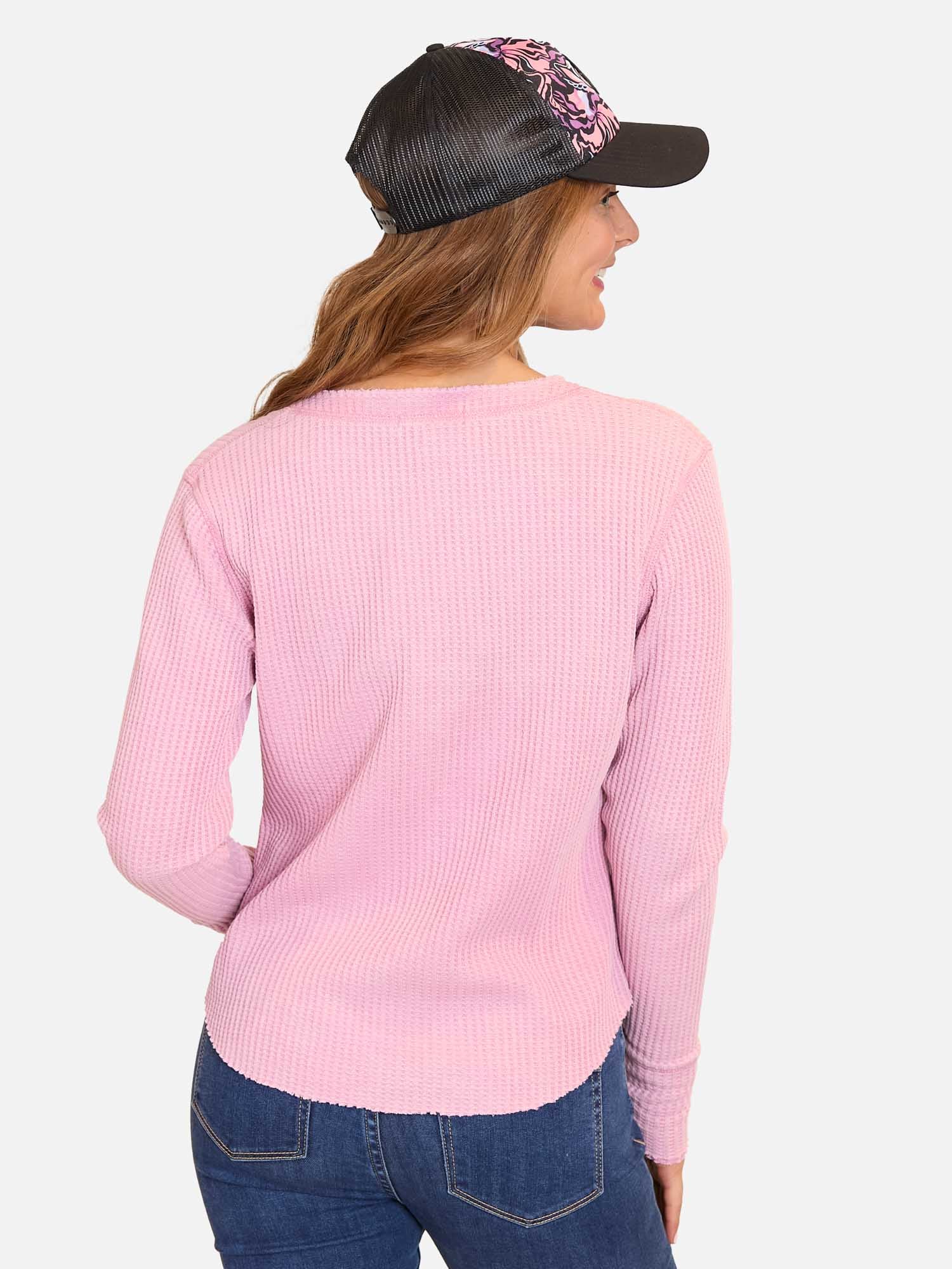 POLERON BONDED WCKY CREW NECK ROSADO MUJER MAUI AND SONS - 2