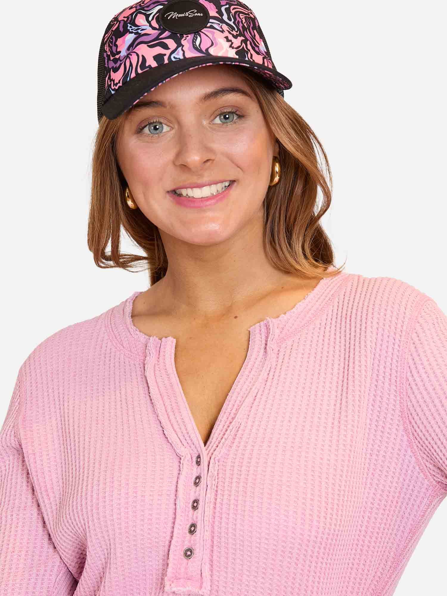 POLERON BONDED WCKY CREW NECK ROSADO MUJER MAUI AND SONS - 4