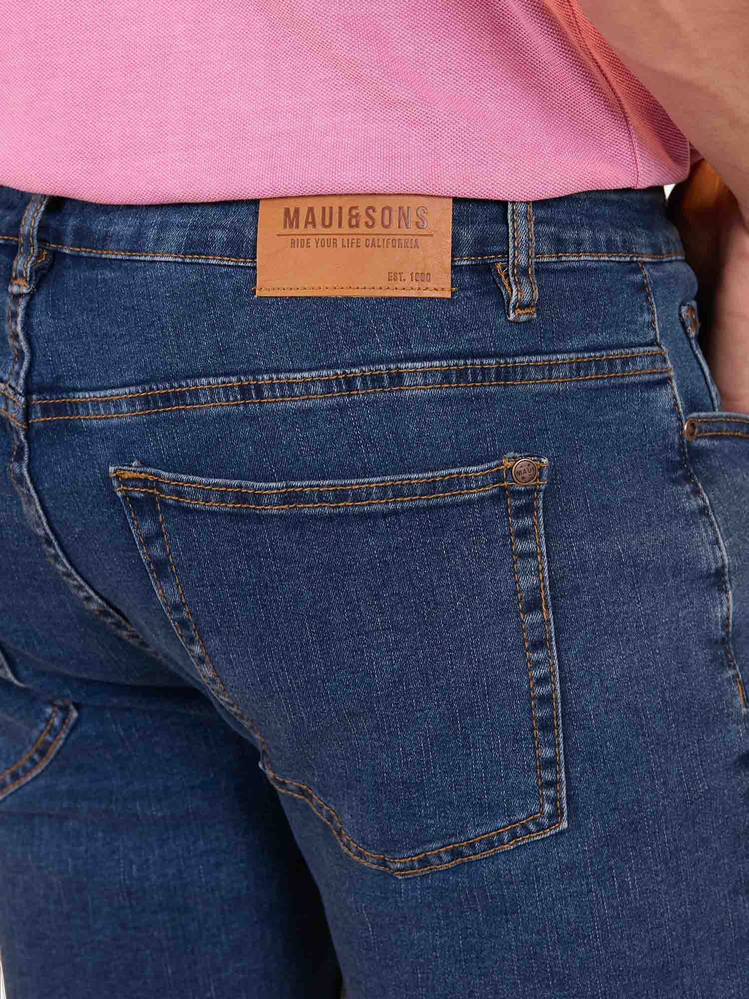 JEANS TOBILLERO SKINNY HOMBRE MAUI & SONS CELESTE 5N120-MT25 WAIKOLOA - 3