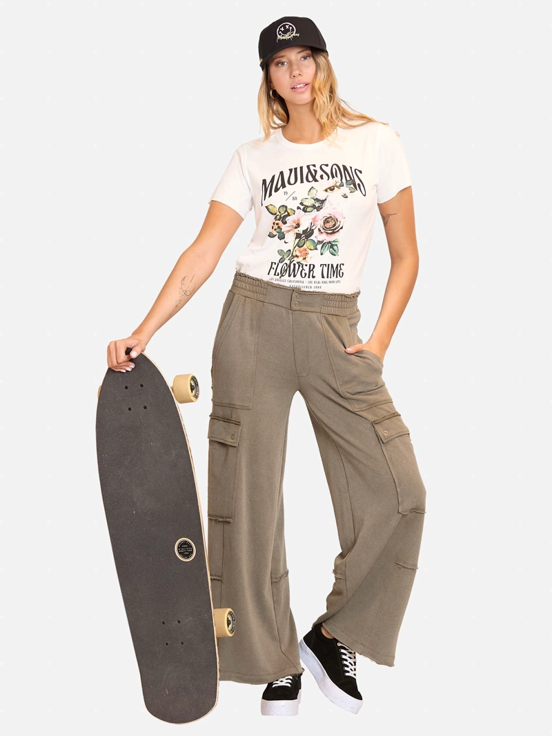 PANTALON MYSTICAL VERDE MUJER MAUI AND SONS - 4
