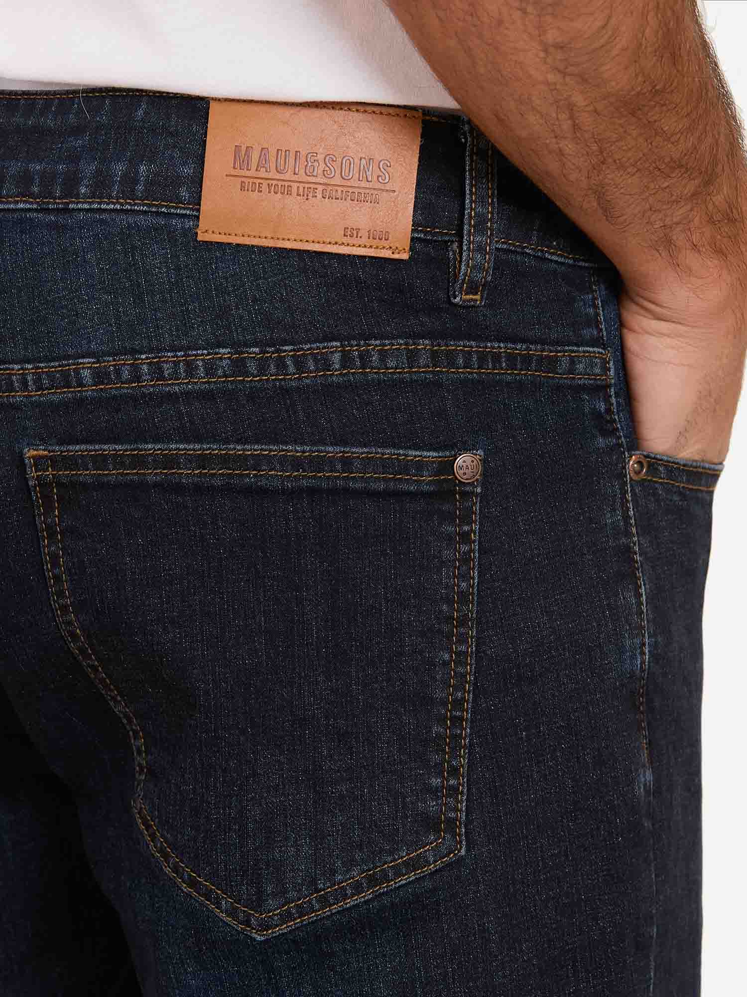 JEANS TOBILLERO SLIM FIT HOMBRE MAUI & SONS CELESTE 5N102-MT25 WAVE - 4