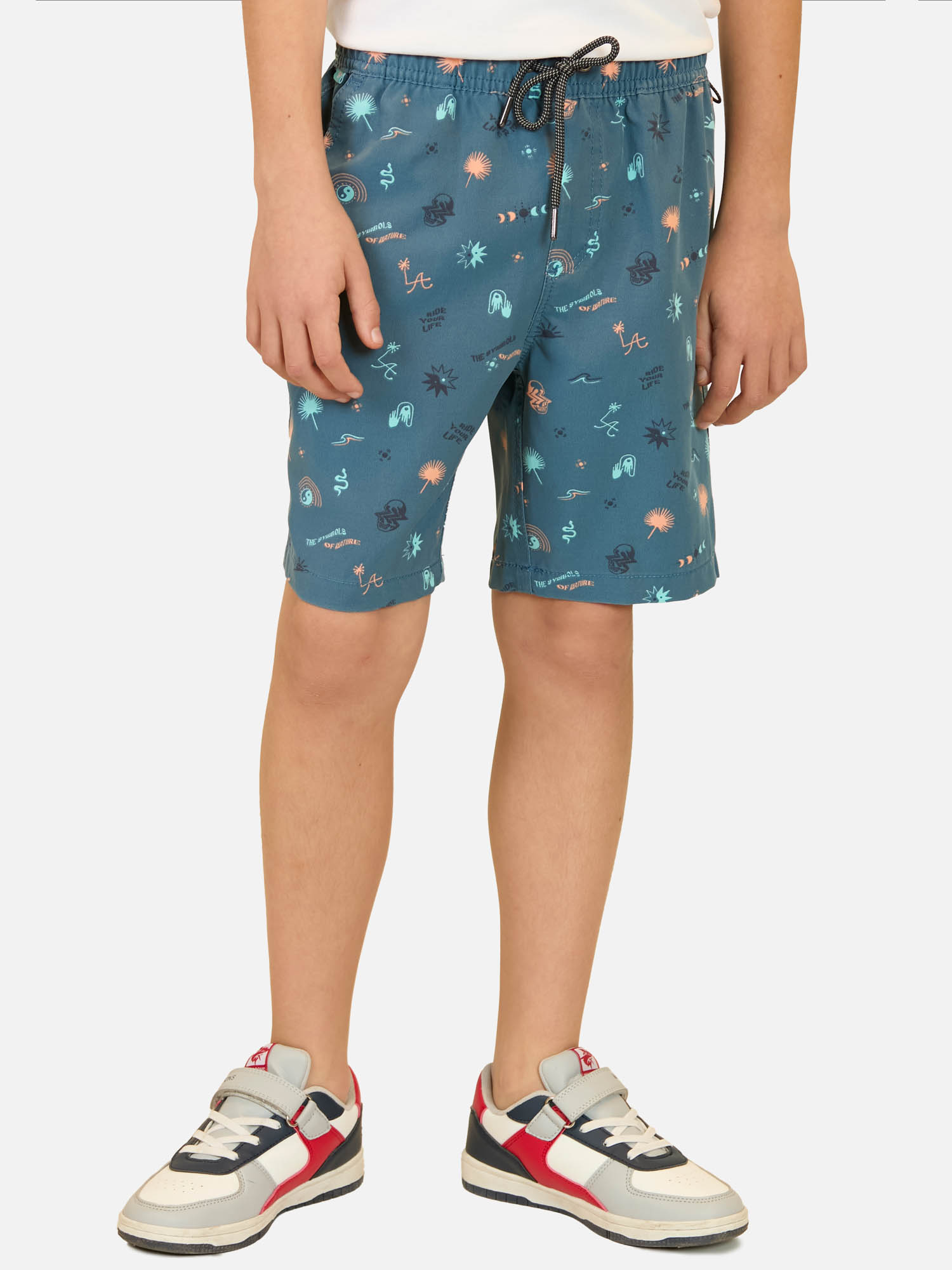 BERMUDA HIBRIDO ELUA MULTICOLOR NIÑO MAUI AND SONS - 1