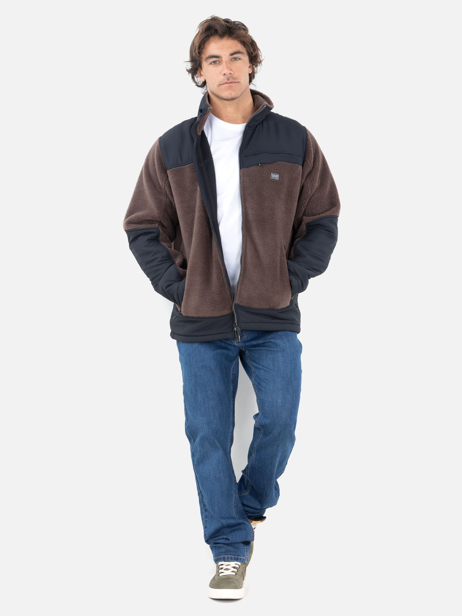 POLERÓN MANGA LARGA ALGODÓN HOMBRE MAUI & SONS CAFÉ BONDED SURF - 4