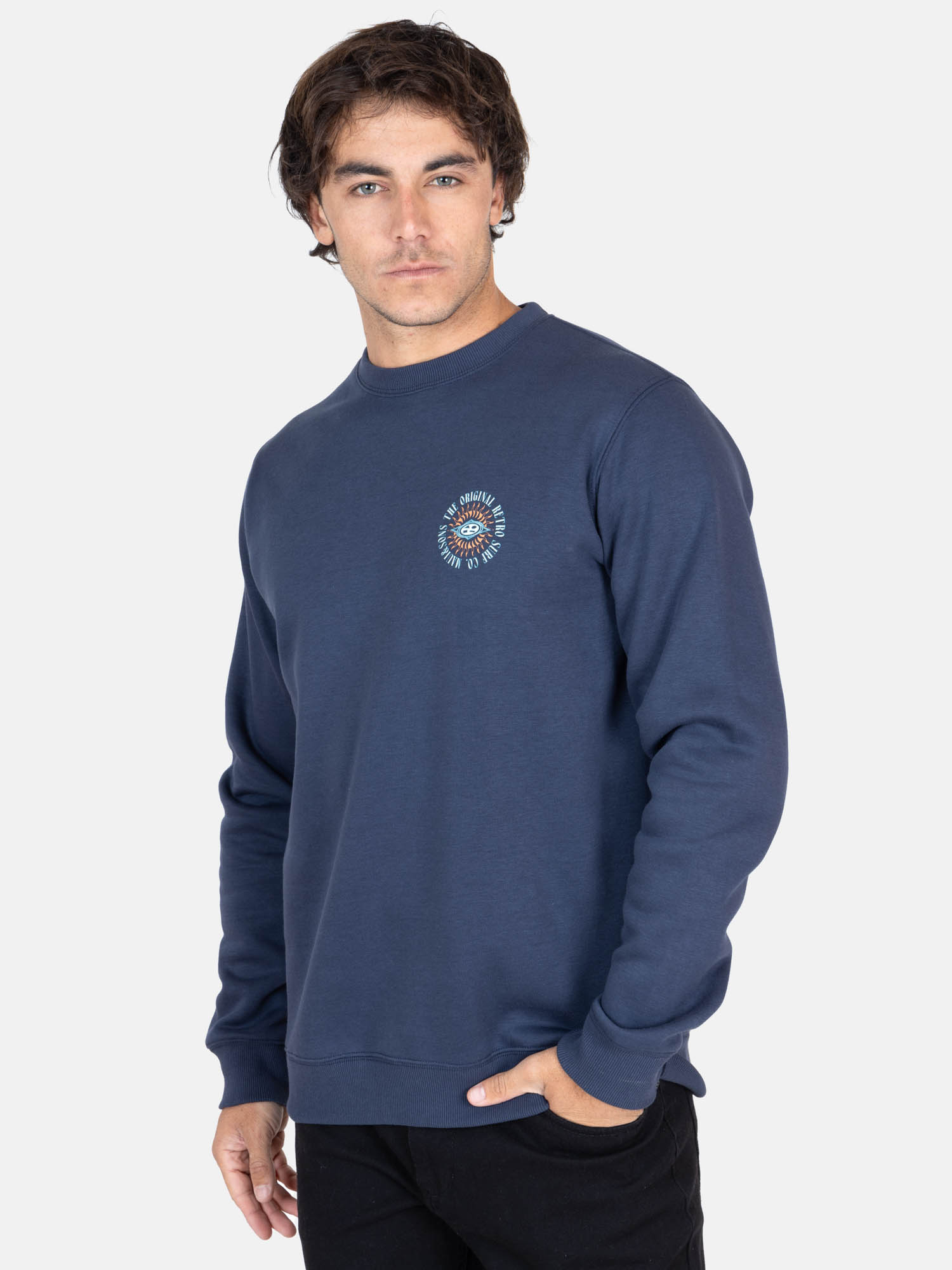 POLERÓN MANGA LARGA ALGODÓN HOMBRE MAUI & SONS AZUL CR FLAMINGO - 1