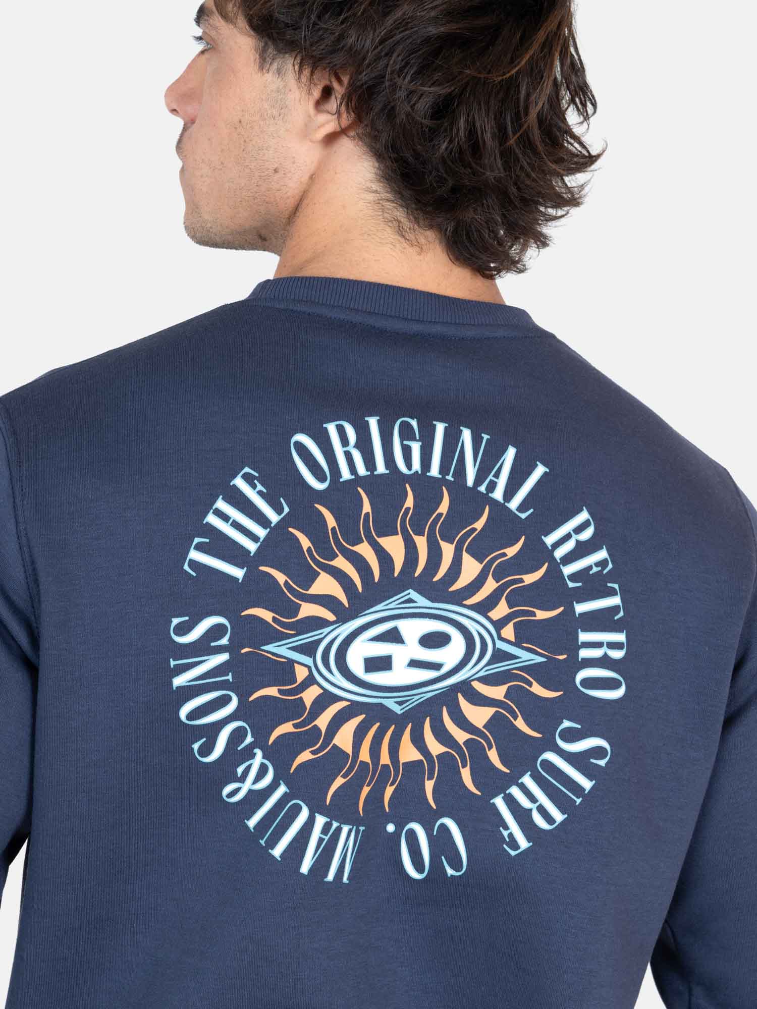 POLERÓN MANGA LARGA ALGODÓN HOMBRE MAUI & SONS AZUL CR FLAMINGO - 3