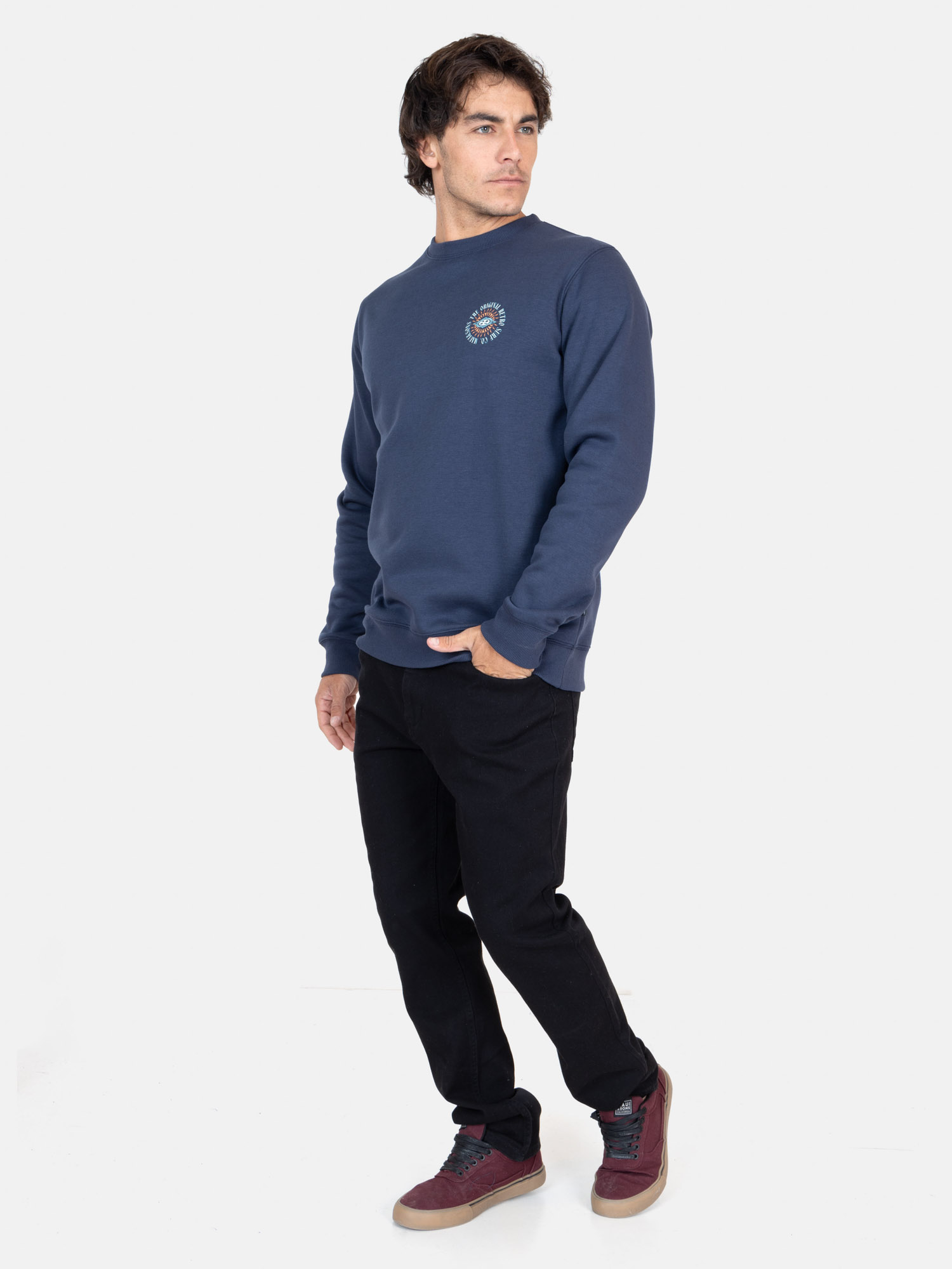 POLERÓN MANGA LARGA ALGODÓN HOMBRE MAUI & SONS AZUL CR FLAMINGO - 4