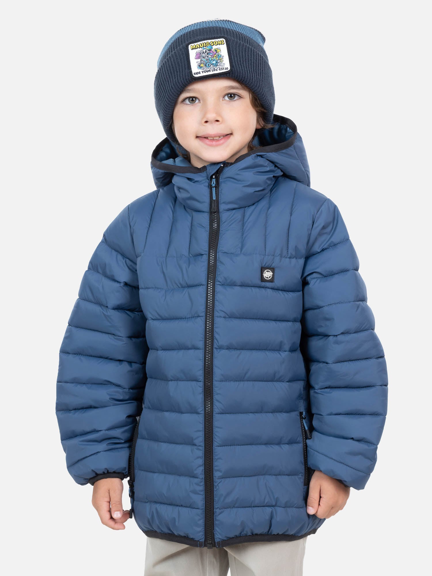PARKA ROAR INFANTIL CELESTE MAUI AND SONS - 1