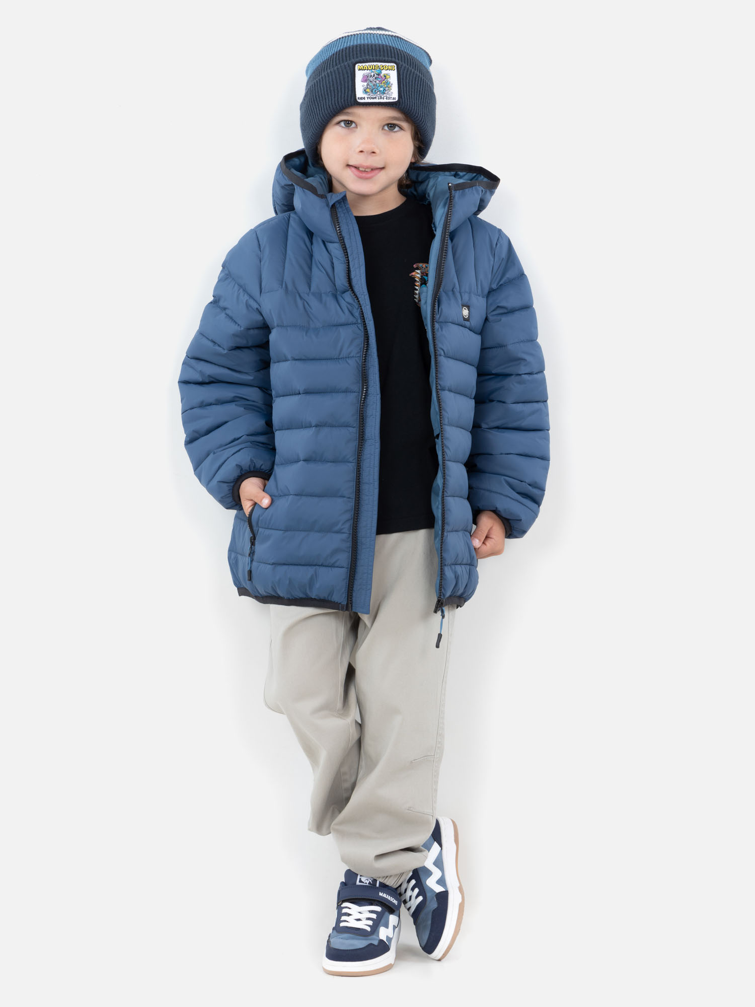 PARKA ROAR INFANTIL CELESTE MAUI AND SONS - 4