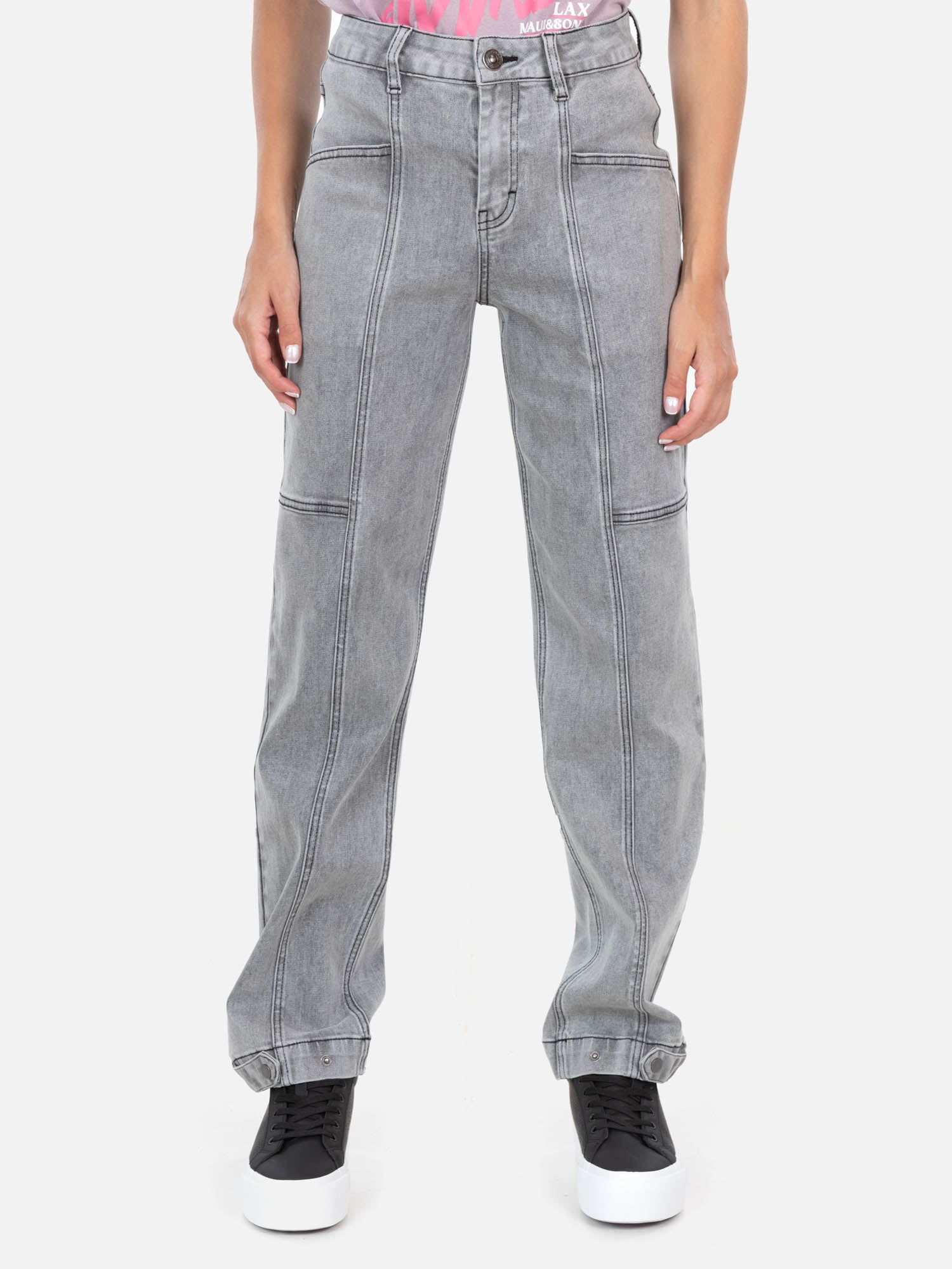 JEANS CYCLONE GRIS MUJER MAUI AND SONS - 1