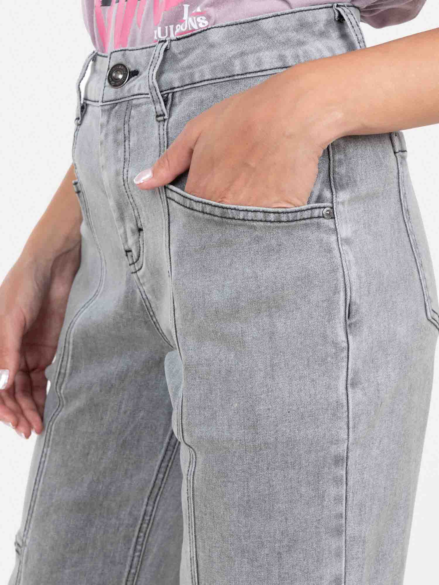 JEANS CYCLONE GRIS MUJER MAUI AND SONS - 3