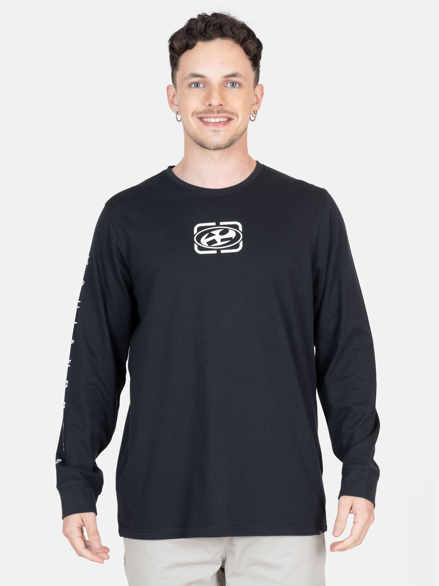 POLERA ML SUNSET SWELL NEGRO HOMBRE MAUI AND SONS - 1