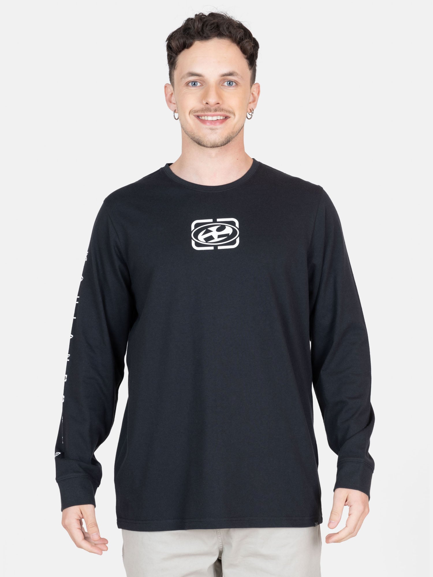 POLERA ML SUNSET SWELL NEGRO HOMBRE MAUI AND SONS - 1