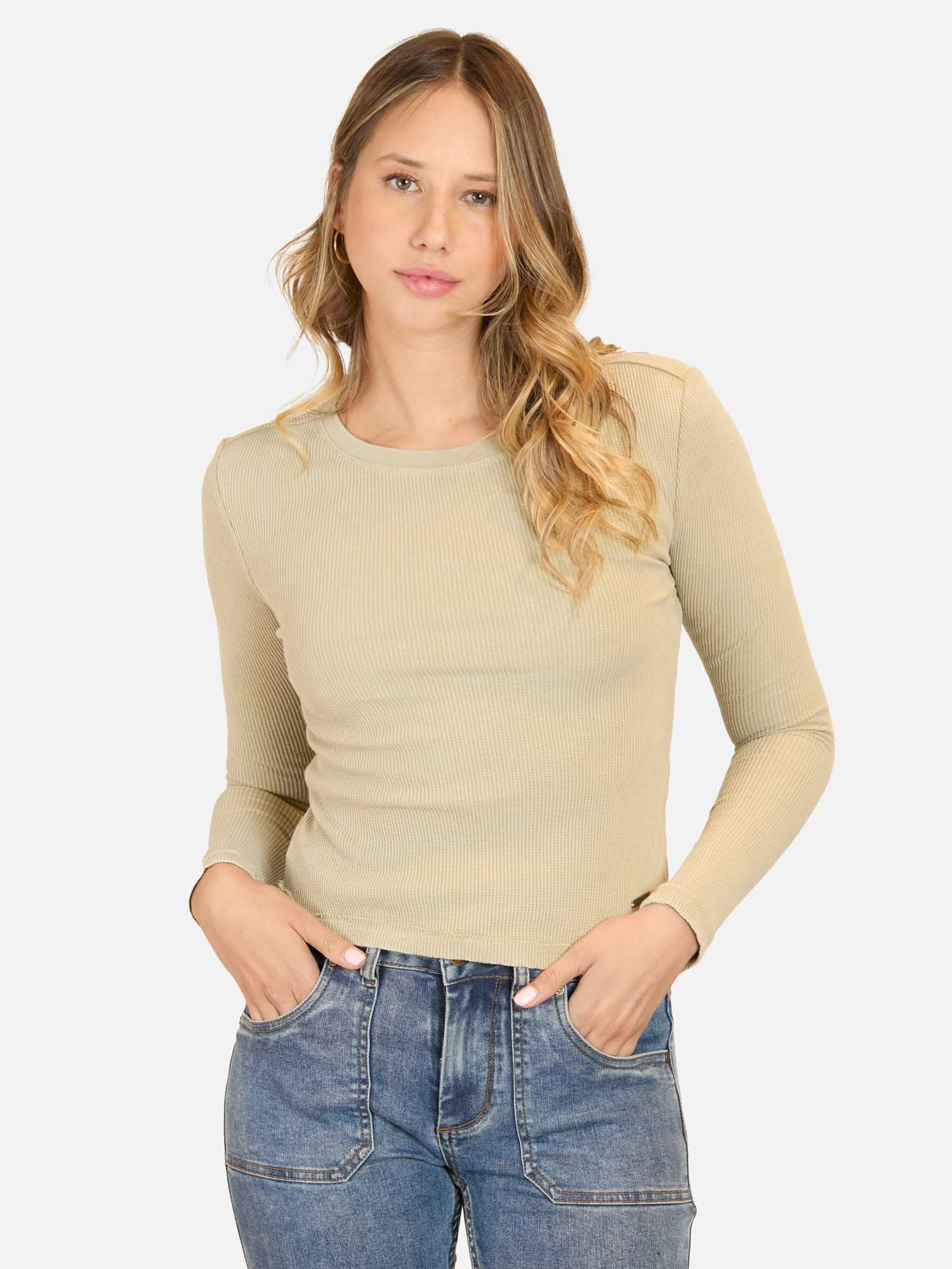 POLERA ML SHORELINE VERDE MUJER MAUI AND SONS - 1