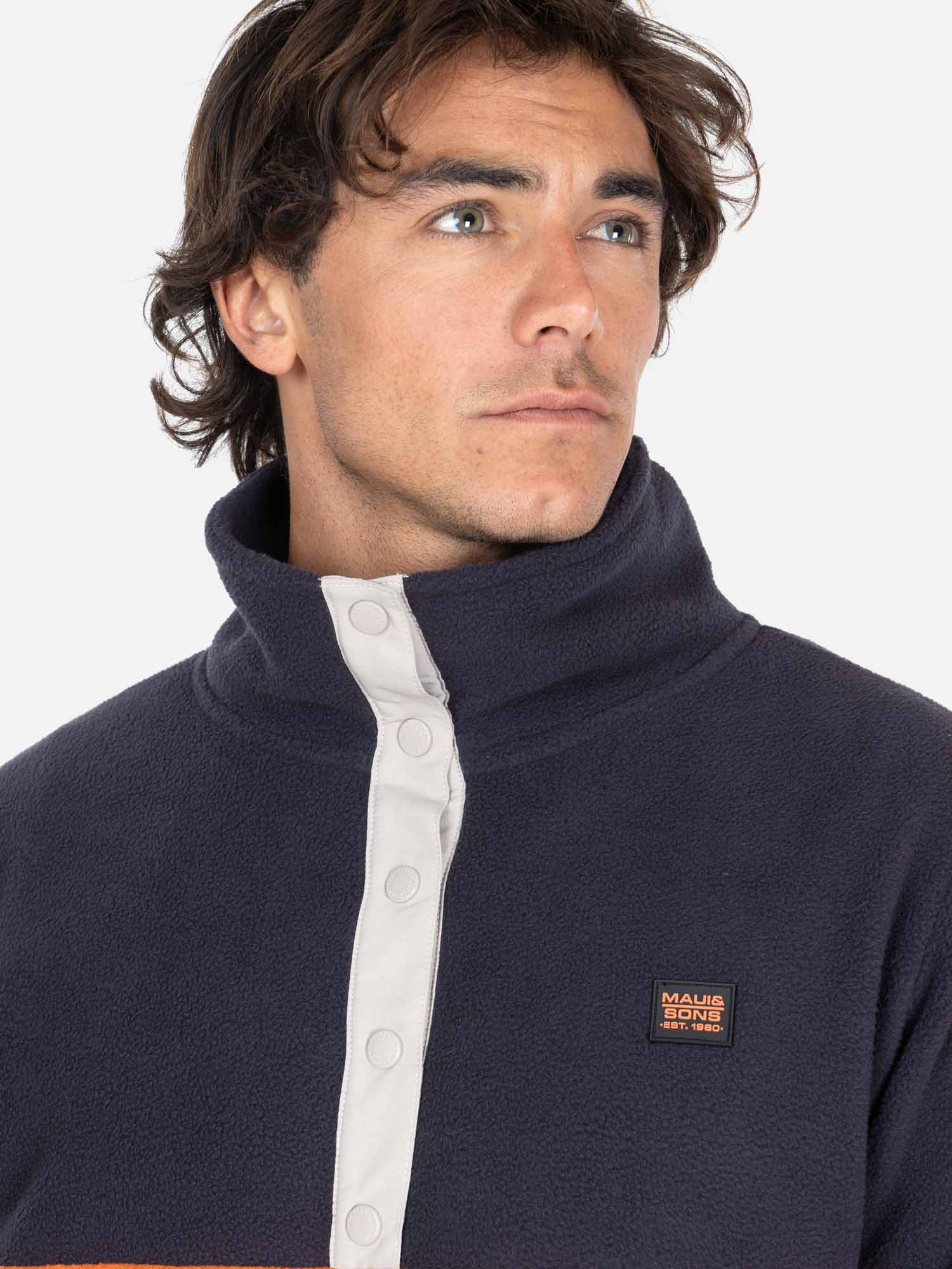 POLERON MICROPOLAR RIDER NARANJO HOMBRE MAUI AND SONS - 3