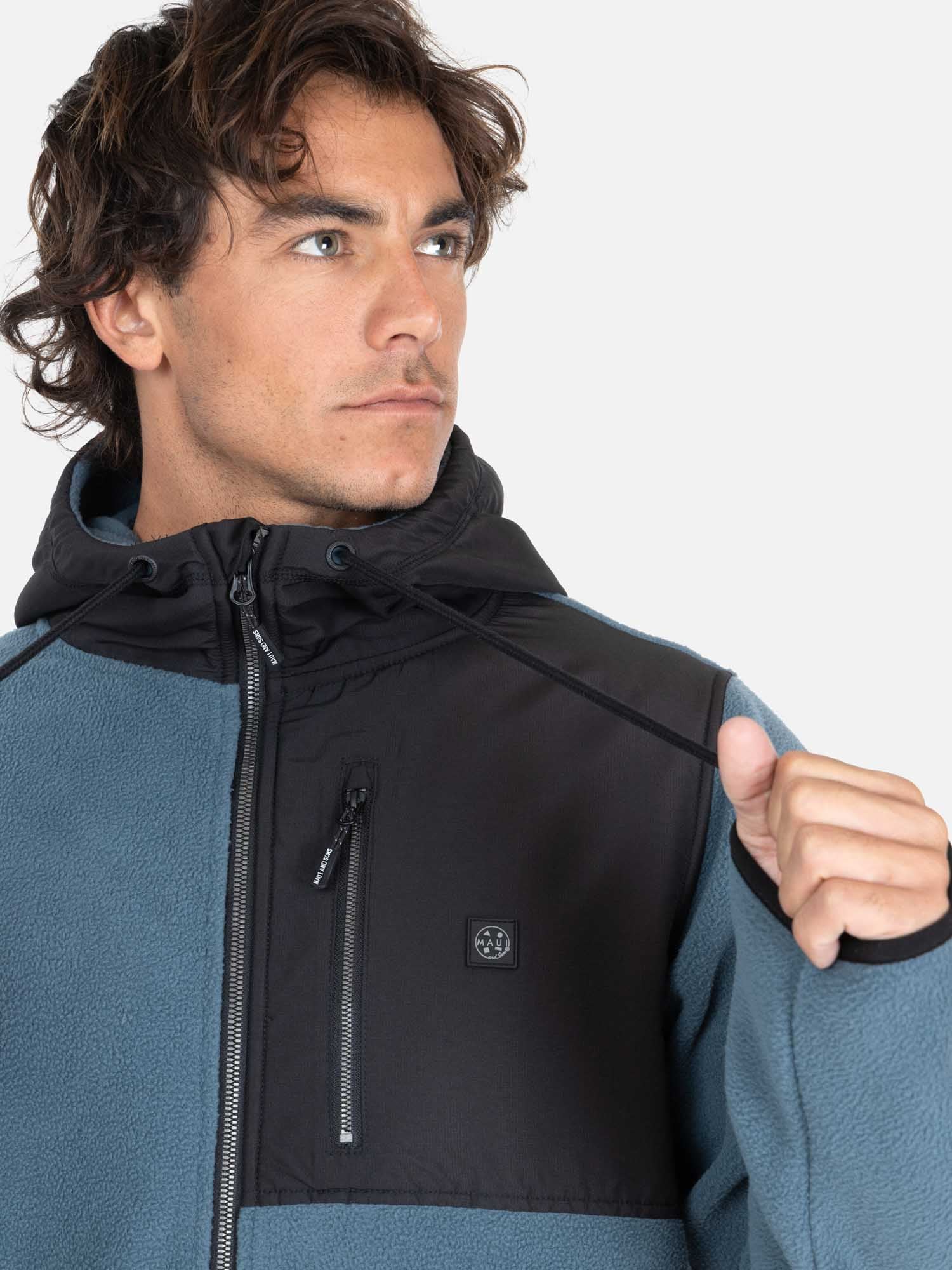 POLERON MICROPOLAR TIKITIK CELESTE HOMBRE MAUI AND SONS - 3