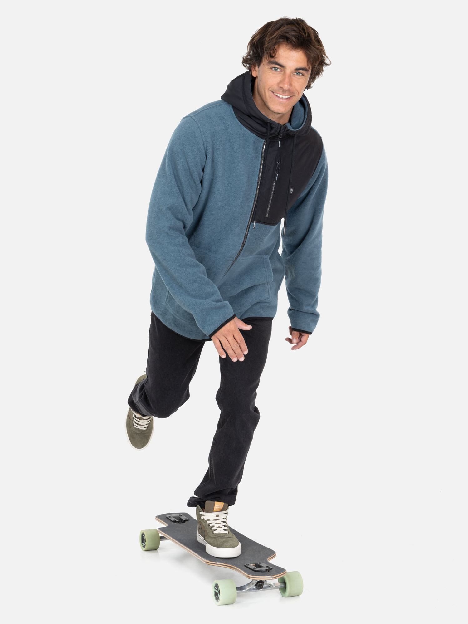 POLERON MICROPOLAR TIKITIK CELESTE HOMBRE MAUI AND SONS - 4