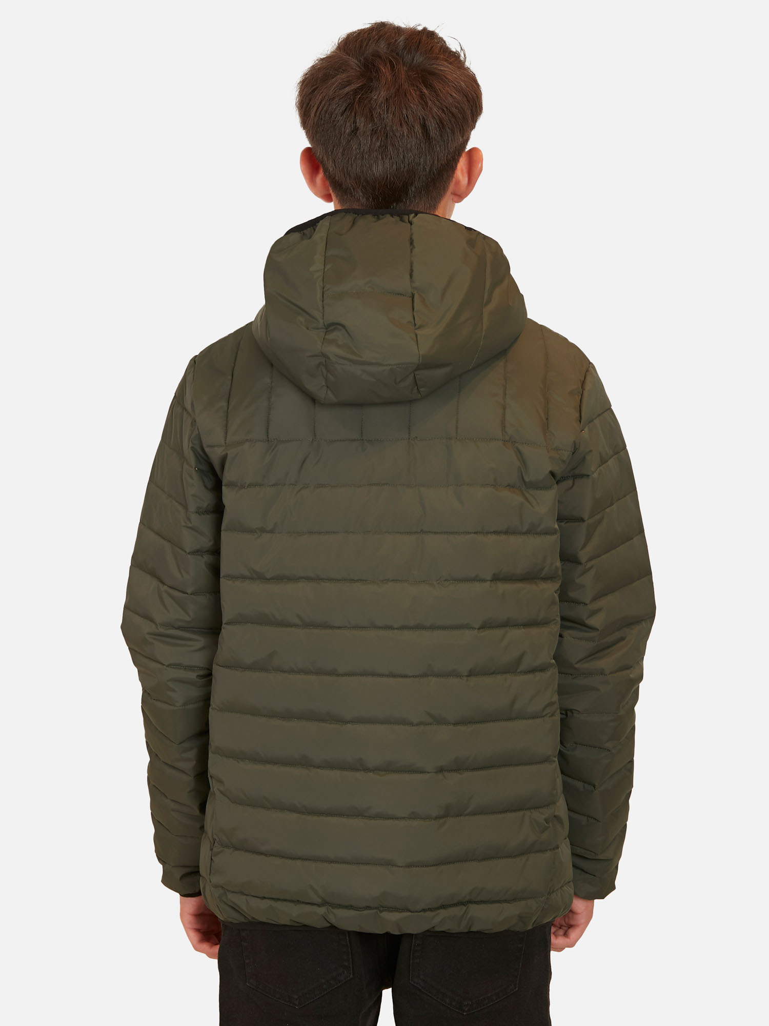 PARKA MANGA LARGA UNISEX MAUI & SONS 5PK947-MI PUFFA ANAHOLA YOUNG OLIVE OLIVO INFANTIL - 2